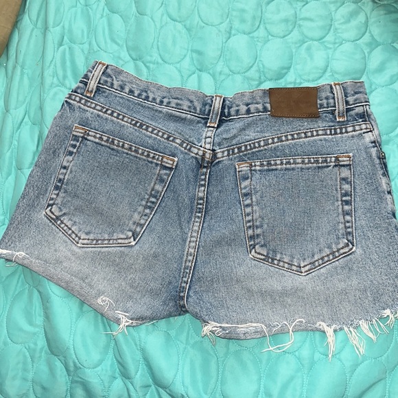 Calvin Klein Jeans Jr Low Rider Jean Shorts All Over Sandblast Size 7 - Picture 5 of 6